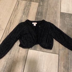 Cropped Black Sparkly Sweater